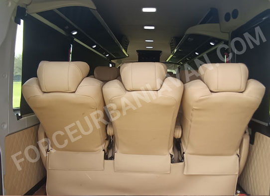 9+1 seater force urbania luxury van hire delhi